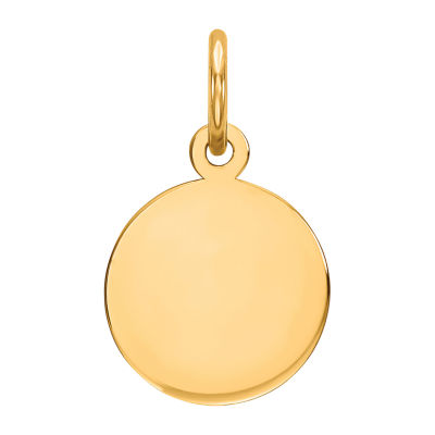 Womens 14K Gold Round Pendant JCPenney