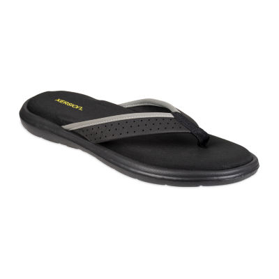 black memory foam flip flops