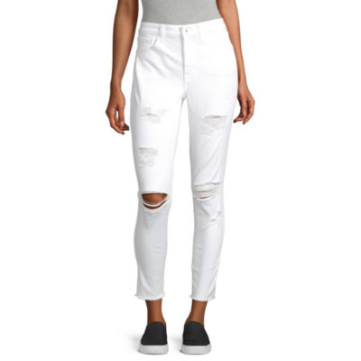 white ankle jeggings