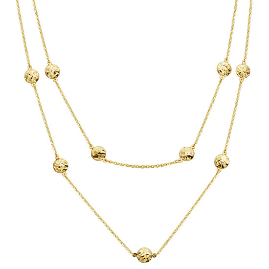 Womens 10K Gold Strand Necklace
