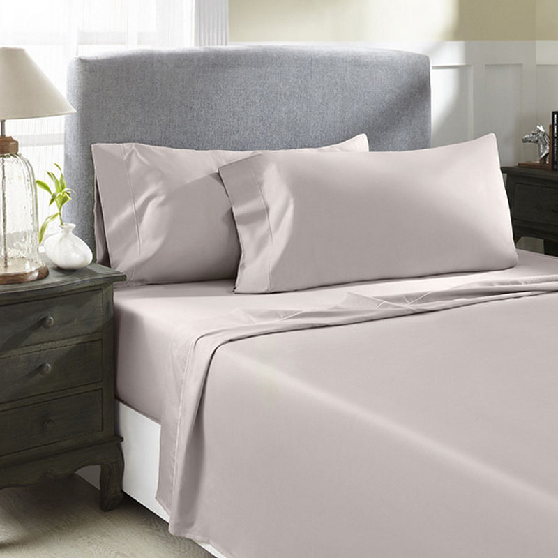 Perthshire Platinum 1000Tc Cotton Sateen Sheet Set, Queen, Pink