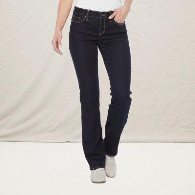 black slim bootcut jeans womens