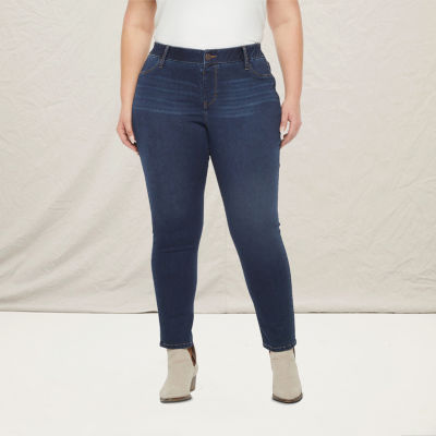 jcpenney womens elastic waist jeans