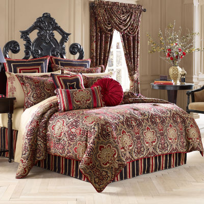 Five Queens Court Remington 4 Pc Jacquard Comforter Set Color