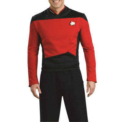 Star Trek Men S Next Generation Deluxe Red Shirt Dress Up Costume