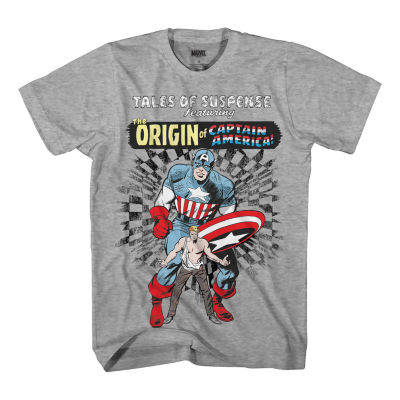 captain america t shirt grey