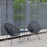 Sassio Outdoor And Patio Collection 3-pc. Conversation Set