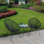 Sassio Outdoor And Patio Collection 3-pc. Conversation Set