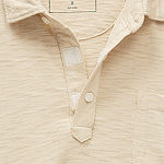 Mutual Weave Slub Mens Regular Fit Adaptive Short Sleeve Pocket Polo Shirt