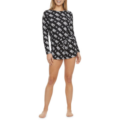 Juicy By Juicy Couture Womens Long Sleeve 2-pc. Shorts Pajama Set