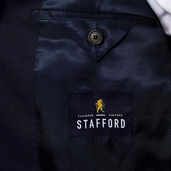 Stafford Travel Wool Blend Stretch Jacket-Portly Fit