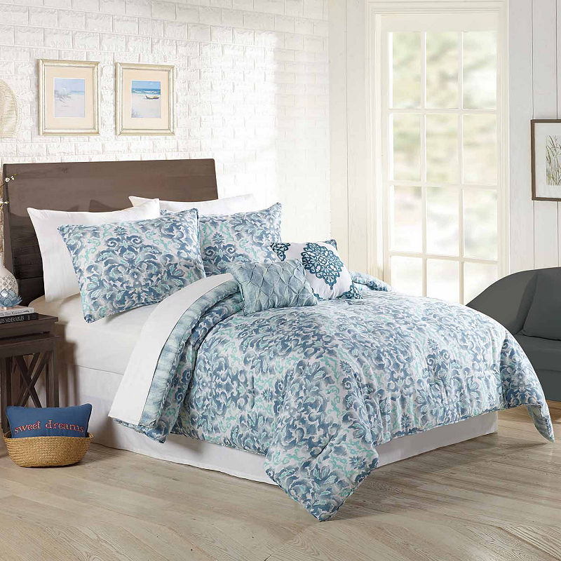 UPC 041808852101 product image for Mary Jane's Home Watercolor Medalion 5-pc. Comforter Set | upcitemdb.com