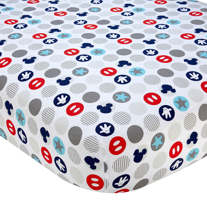 UPC 085214101156 product image for Disney Mickey Best Buddies 1 Pair Mickey Mouse Crib Sheet | upcitemdb.com