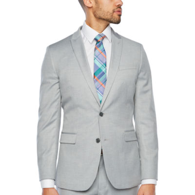 grey stretch suit