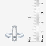 Diamond Addiction Womens 1/10 CT. T.W. Genuine White Diamond Sterling Silver Cocktail Ring