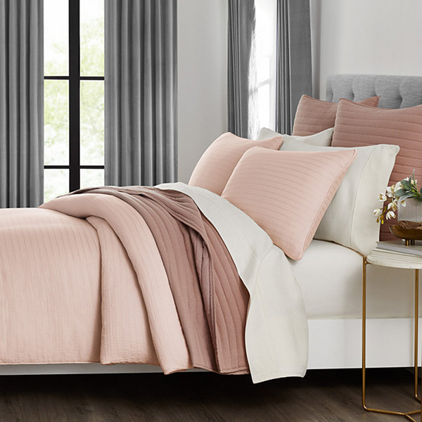 Fieldcrest Luxury Stripe Matelasse 3-pc. Comforter Set