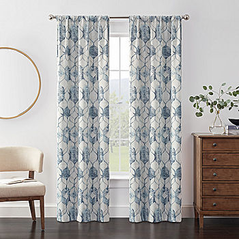 Eclipse Kerry Outline Ogee Energy Saving Blackout Rod Pocket of 2 Curtain - JCPenney
