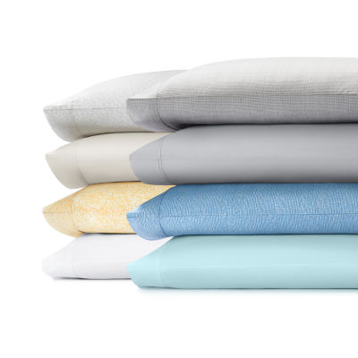 Fieldcrest 300Thread Cotton Percale Sheet Set & 2Pack Pillowcase