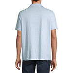 St. John's Bay Jersey Mens Slim Fit Short Sleeve Pocket Polo Shirt