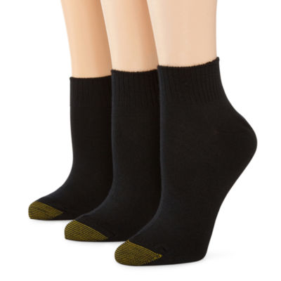 GoldToe® 3pk. Ultra Soft Quarter Socks JCPenney