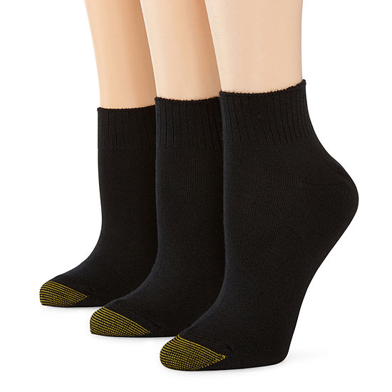 GoldToe® 3-pk. Ultra Soft Quarter Socks - JCPenney