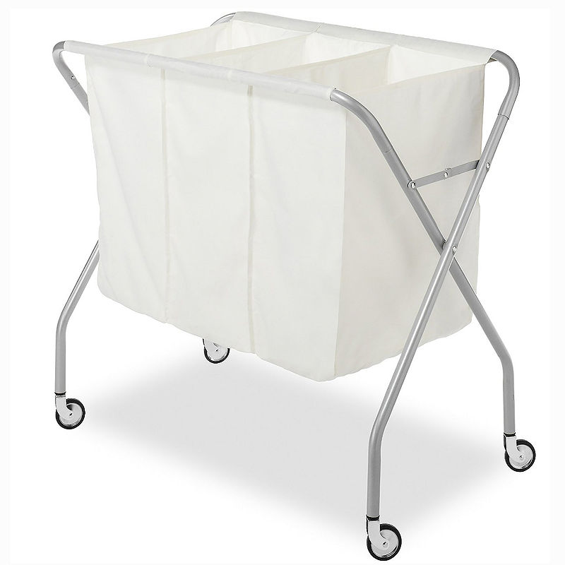 Whitmor Epoxy Chrome Laundry Sorter, Multicolor - Laundry - Laundry Sorters