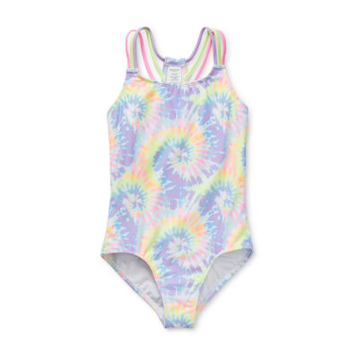 girls tie dye swimsuit