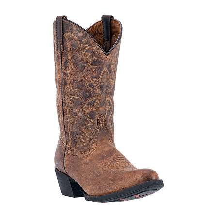 Laredo Mens Birchwood Block Heel Cowboy Boots, 10 Medium, Brown