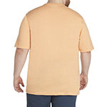 IZOD Saltwater Big and Tall Mens Crew Neck Short Sleeve Pocket T-Shirt