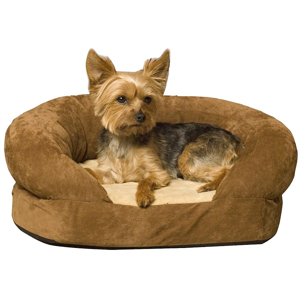 Bolster Sleeper Pet Bed, Brown