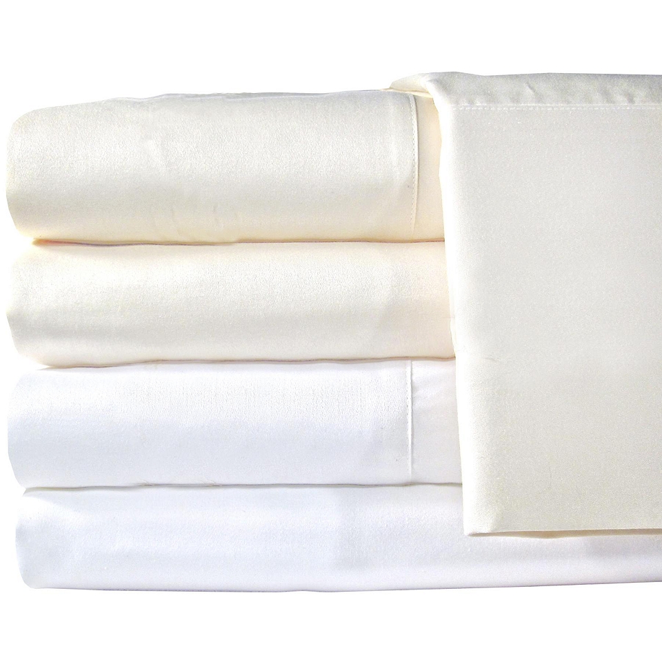 American Heritage 1200tc Egyptian Cotton Sateen Solid Sheet Set, Ivory
