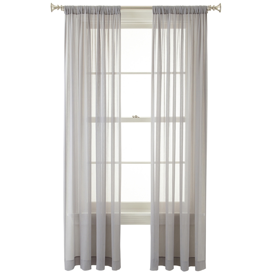 ROYAL VELVET Lantana Rod Pocket Curtain Panel, Gray