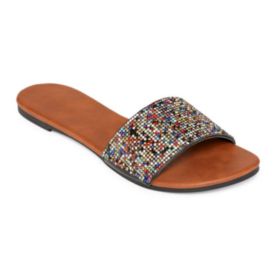 bling slide sandals