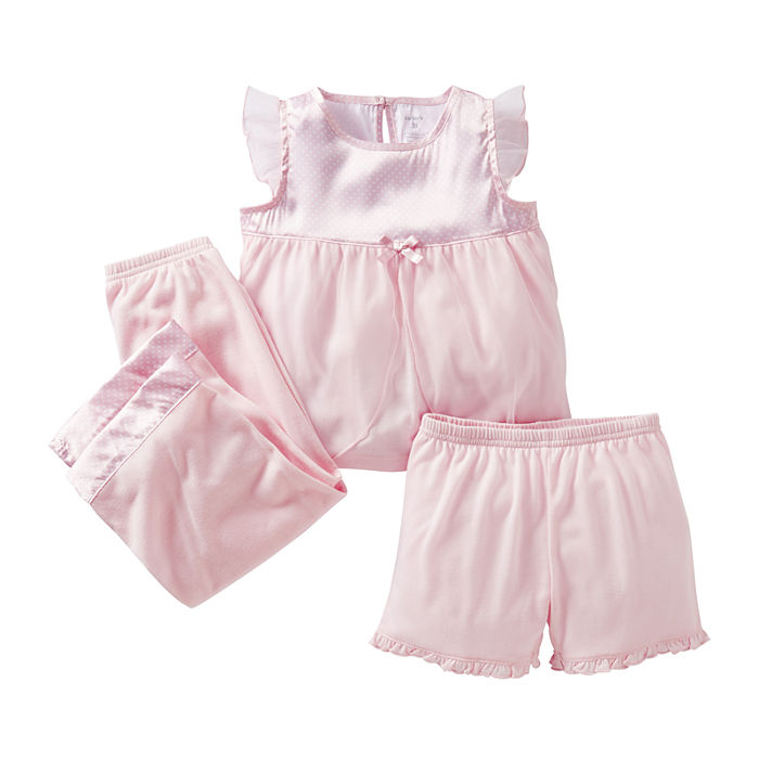 Toddler Girls Carter's 3-pc. Pink Polka Dot Pajamas - Size 4T NWT | eBay