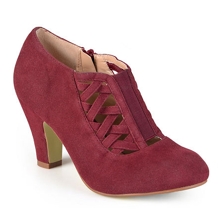 Women’s Vintage Shoes & Boots to Buy Journee Collection Womens Piper Ankle Booties 10 Medium Red $37.49 AT vintagedancer.com