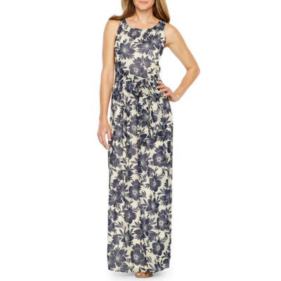 jessica howard sleeveless floral maxi dress