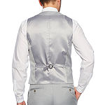 JF J.Ferrar Light Gray Slim Fit Suit Vest