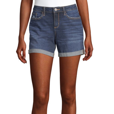 womens tall denim shorts