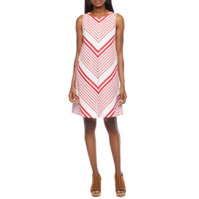 Liz Claiborne Sleeveless Striped ALine Dress, Color