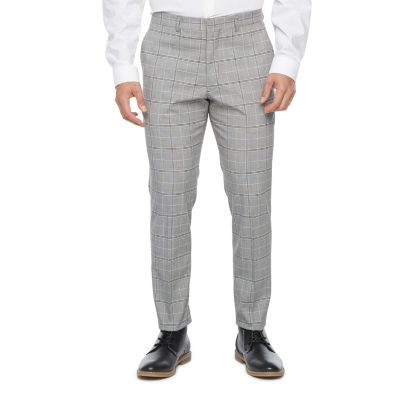 mens plaid stretch pants