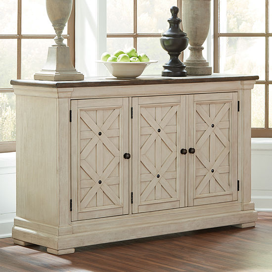 Signature Design By Ashley Roanoke Room Server Color Two Tone