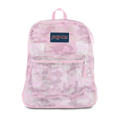 mesh backpack pink