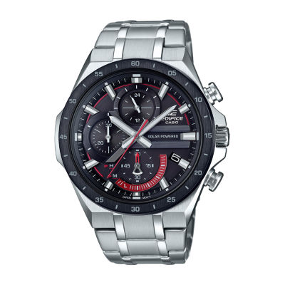 casio edifice men's stainless steel bracelet watch