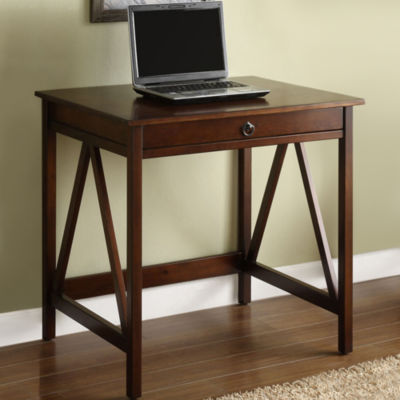 Titian Laptop Desk In Antique Tobacco Color Antique Tobacco