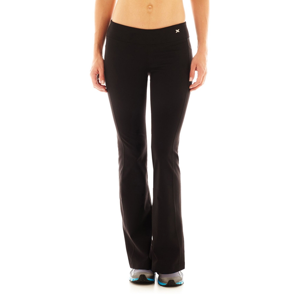 Xersion Seamed Active Pants, Black, Womens