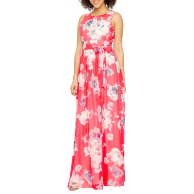 jessica howard sleeveless floral maxi dress