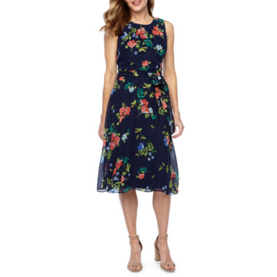 jessica howard floral fit and flare dress