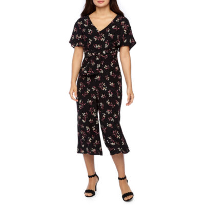 petite short sleeve jumpsuit