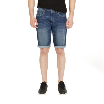 mens stretch denim shorts