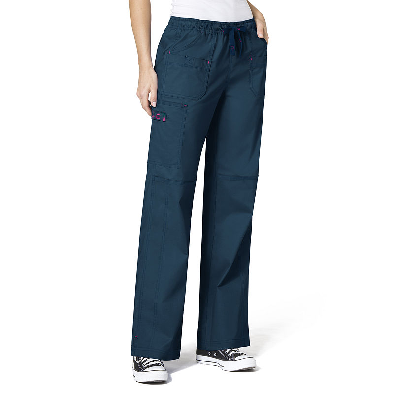 Wonder Wink Wonderwink Wonderflex 5108 Faith Multi-Pocket Cargo Pant, Womens, Size X-Small, Blue